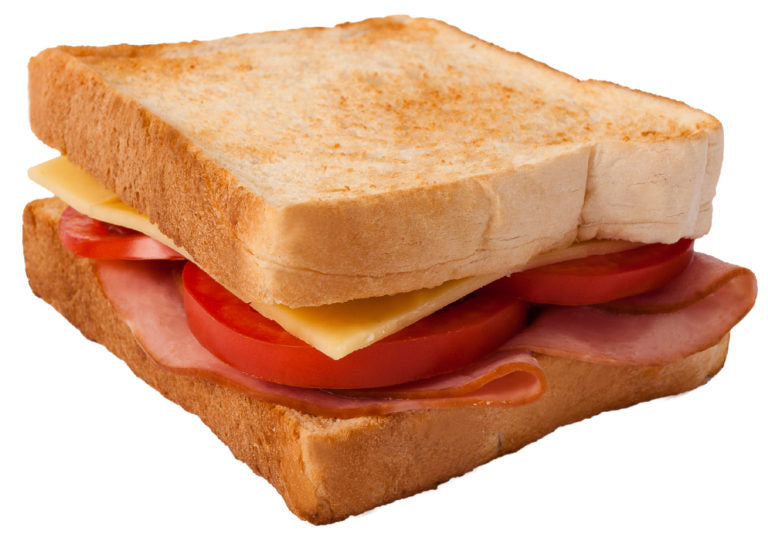Ham Cheese and Tomato Toast