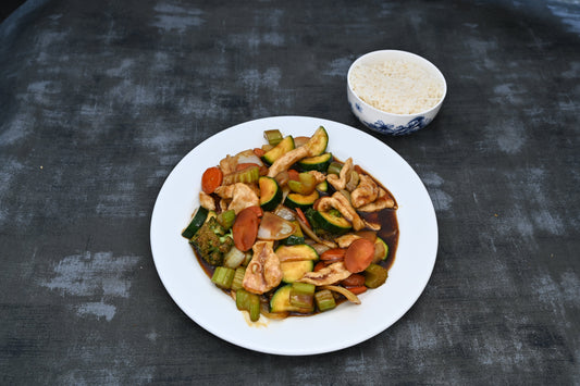 Oyster Chicken with Rice